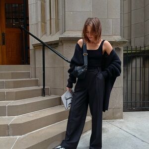 Zara Black Wide Leg Pants